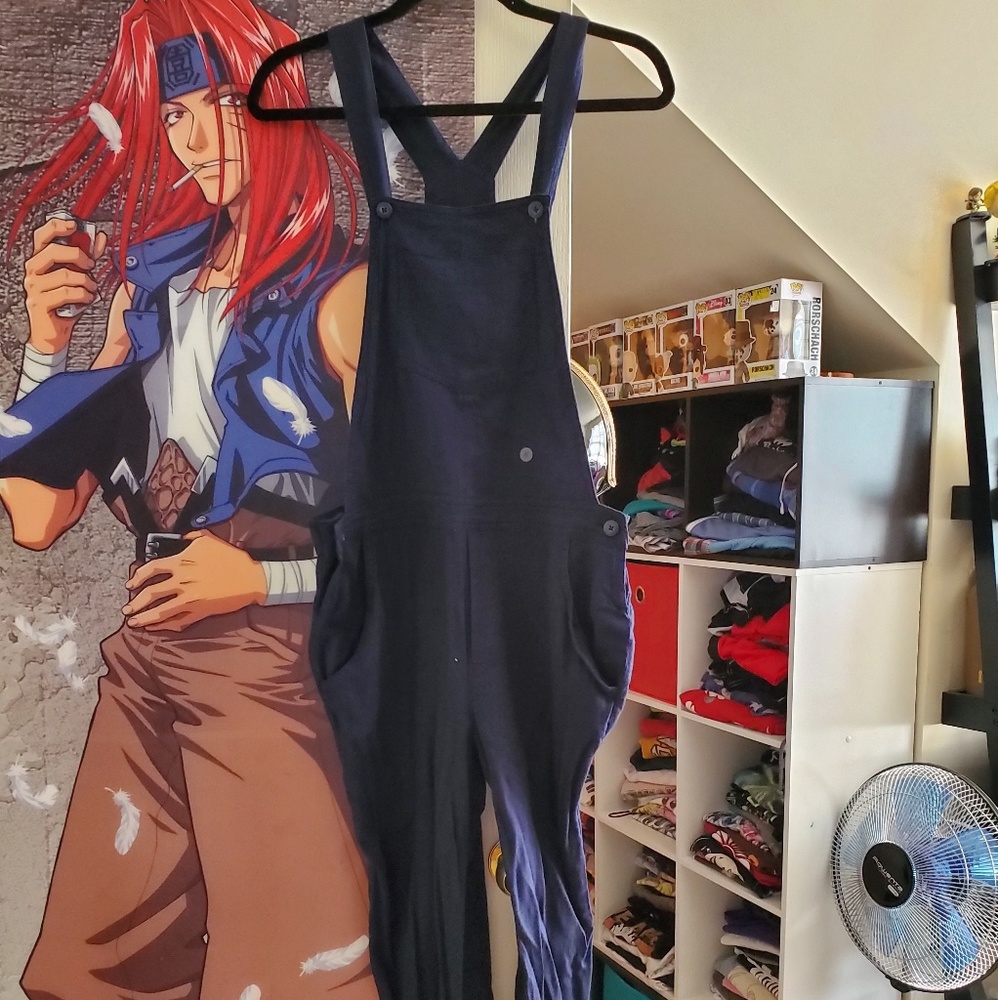 Soft Dark Blue Overalls